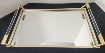 Lovely Mirrored Vanity Table Dresser Tray, Modern Decor