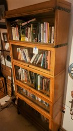 Barrister Bookcase, Stacked 5 High, Attorney/lawyer Bookshelf, Glass Doors