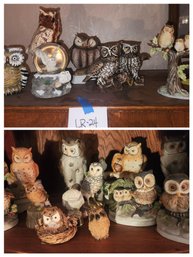 Owl, Owls Decor - Figurines: Some Ceramic, Resin, Wood - Variety Materials,