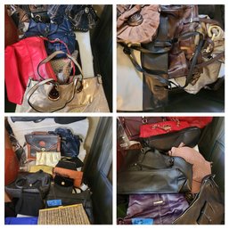 Over 40 Women's Purses, Handbags: Some Leather, Vintage, Designer - Wide Variety,