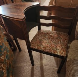 Vintage Telephone Table Gossip Bench, Mid-century,  Upholstered, Lovely Piece