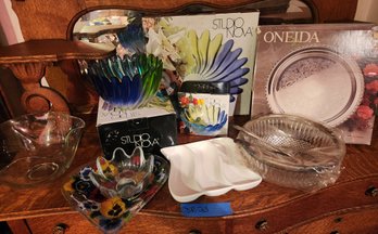 Oneida, Studio Nova Serving Pieces, Bowls, Silver Plate Tray, Salad Bowl