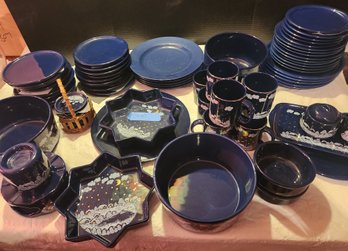 Waechtersbach Ceramics West Germany 'winter Dreams' Dinnerware, Serving Pieces, Huge Lot - RARE