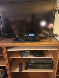 Media/electronics: VCR, DVD Player, TV, Cassette-emerson, Panasonic, Toshiba, Magnavox