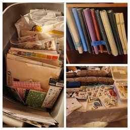 Creative Memories Scrapbooking Memory Photos - New 12x12 Albums, Tote Full Of Paper & Embellishments