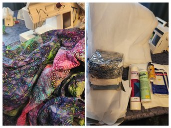 Unfinished Quilt & Skirt/dress Project, Quilting Supplies - Sewing/crafts DIY