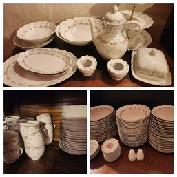 Huge Set Kaiser Of Germany 'romantica' Marseille China- Safe For Dishwasher, Floral Pattern