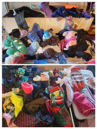 Giant Collection Of Women's Socks, Footies, Booties - Over 200 Pairs