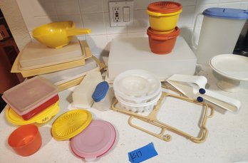 Tupperware Food Storage - Some Vintage, Egg Keepers, Cake, Strainer, Variety Bowls, Pitcher, Butter