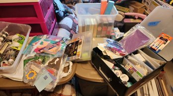 Card Stock Sets, Cardmaking, Paper Crafts Supplies, Die Cuts, Glue - Scrapbooking - Huge Lot