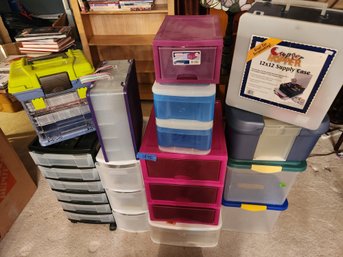 Crafting Storage Organizational Totes/boxes, Supply Cases