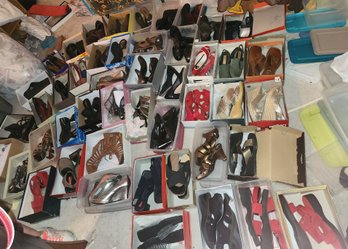 Over 50 Pairs Women's Shoes Size 7.5, Boots, Sandals, Pumps, Casual, Walking - Many NEW