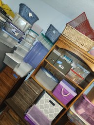 Over 30 Organizers, Totes, Boxes, Jewelry Box, Baskets, Tubs - Plastic, Wood -