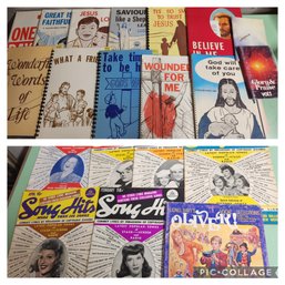 Sheet Music Lot #2: Song Hits, Visual Gospel Books, Variety