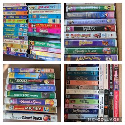 Large VHS Lot #1: Disney, Family Videos, Movies