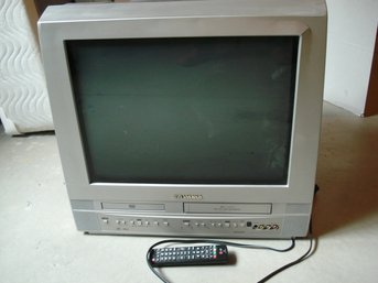 Slyvania TV All-in-one DVD VHS Player, 25' Element Flat Screen Computer Monitor