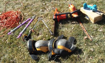 Hedge Trimmer, Chain Saw, Knee Pads, Pruners, Extension Cords, Lawn Garden Tools, Gardening