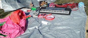 Outdoor Toys - Slip Slide, Soccer Ball, Picnic Set, Casio Keyboard, Floaties