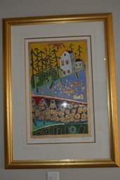 Alison Goodwin Limited Edition #16/100 'Fish Beach II' Framed Art Print