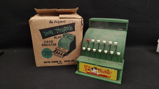 Vintage Tom Thumb Miniature Cash Register Toy