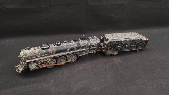 Metal Toy Train Locomotive And Coal Car