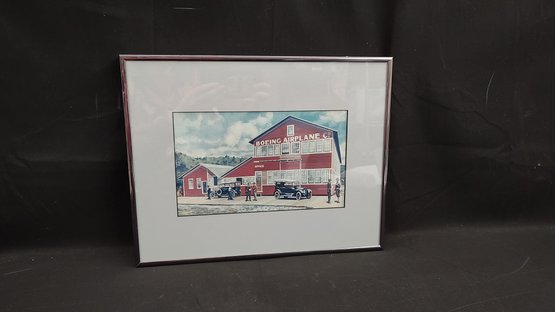 Boeing Red Barn Art Print