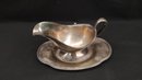 Oxford Silver-Plated Gravy Boat And Plate