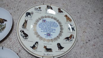 Aynsley Collectible Dog Plate