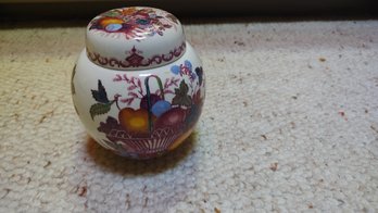 Vintage Mason's Ironstone Fruit Basket Ginger Jar