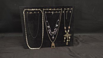 Assorted Necklaces (Includes .925 Silver, 14k Gold Plate)