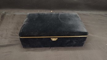 Black Velour Jewelry Box