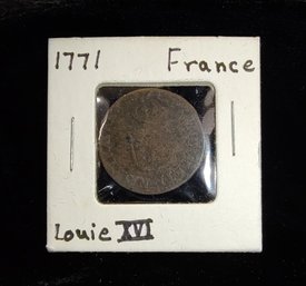 1771 Copper Louis XV Coin