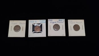 Lot Of 1930's-1950's Error Lincoln Head Wheat Pennies