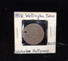 1816 Wellington Waterloo Halfpenny