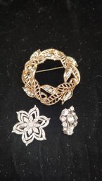 Assorted Costume Brooches