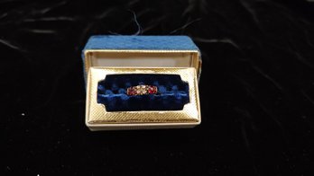 14-18k Gold, Ruby And Diamond Ring