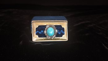 Round Turquoise Ring