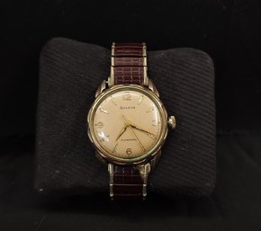 10k Rolled Gold Plated Bulova Selfwinding Wristwatch