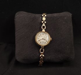 14k Solid Gold Waltham Wristwatch