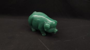 Jade Pig Figure