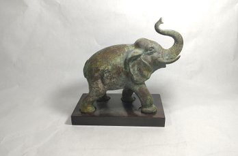 Cast Iron Elephant Figure