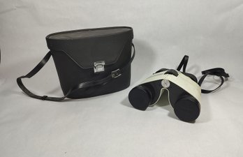 Vintage Sears Compact White 7x35mm Binoculars