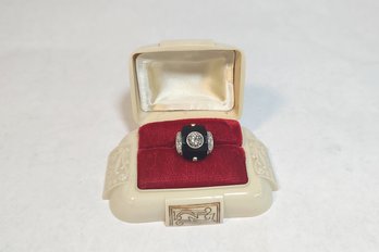 Vintage 14k Gold Art Deco 1.25 Carat Diamond Ring
