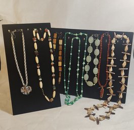 Glass And Stone Necklaces