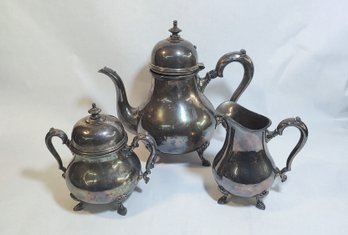 International Silver Co. King George Silver-Plate Tea Set