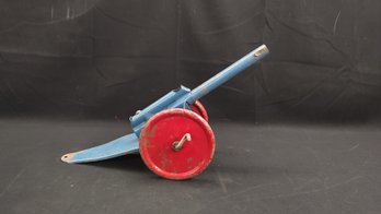 Vintage Pressed Steel Toy Cannon