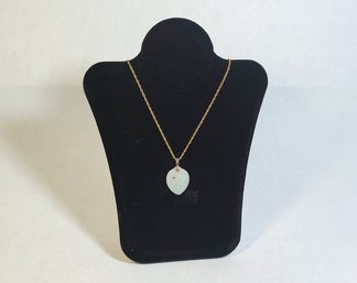 14k Gold Mexican Opal Necklace