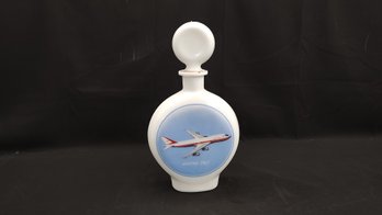 1969 J.W. Dant Boeing 747 Milk Glass Decanter