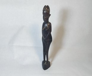 Ebony Wood African Woman Figure