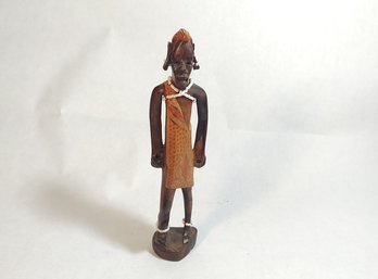Carved Wooden African Maasai Man